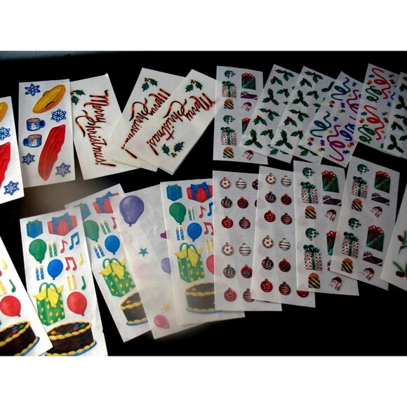 Creative Memories Stickers, Christmas,Confetti, Sledding, Winter Birthday, - Picture 6 of 11